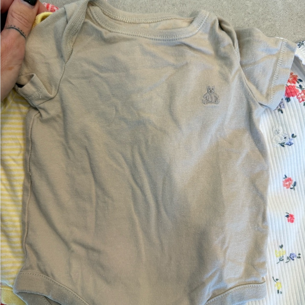GAP Red and White Baby Onesie